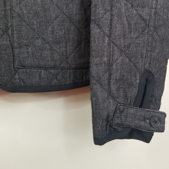 HUDSON LOS ANGELES Reversible Black/Brown Quilted Barn Jacket - Picture 12 of 12